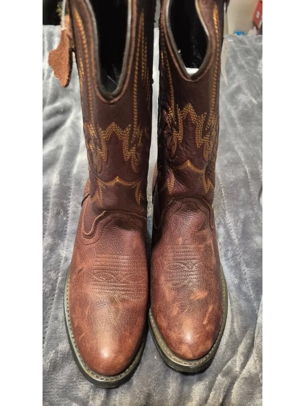 Masterson Boot Co. Brown Leather Cowboy Boots Women's